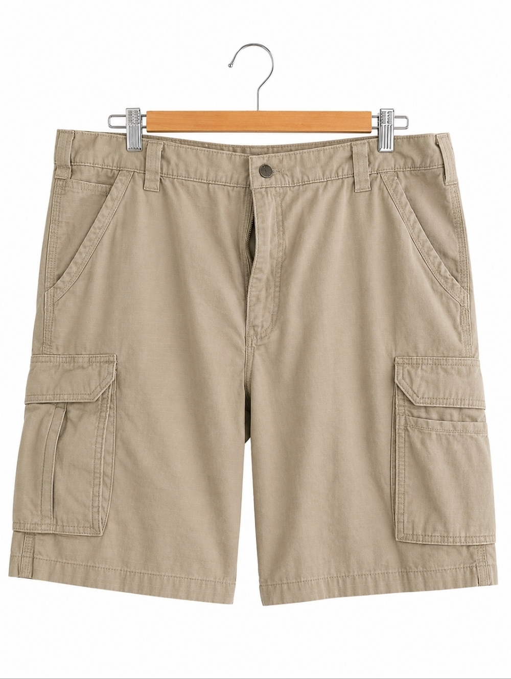 Carhartt Force Cargo Shorts Tan Relaxed Fit Size 40 Utility Workwear